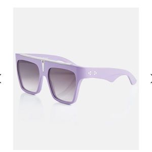 Jacque Marie Mage x Evangelie Smyrniotaki Selini flat brow sunglasses lilac